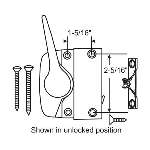 Strybuc Casement Sash Lock and Keeper 750-0531708 - main